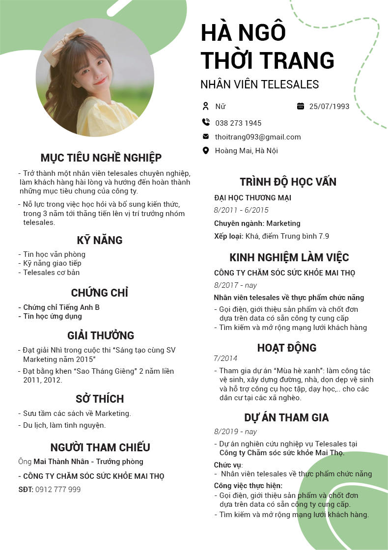 Ảnh xem trước CV