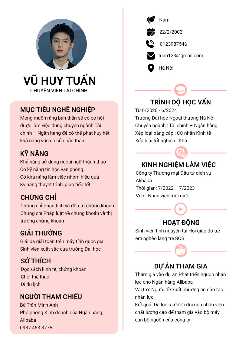 Ảnh xem trước CV